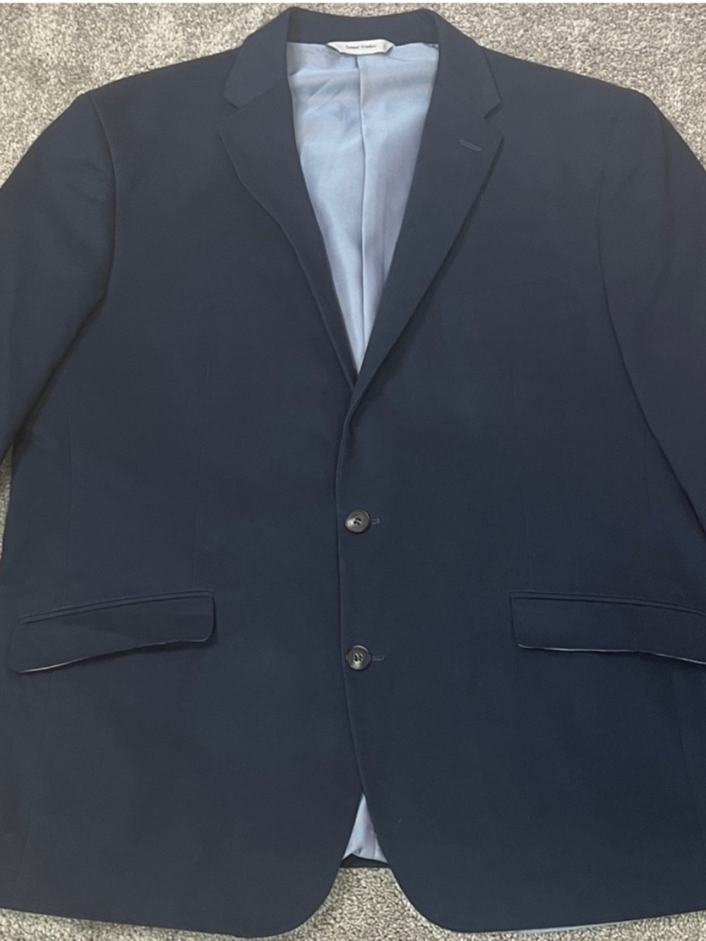 Samuel Windsor All Cotton Jacket Navy Size 46R
